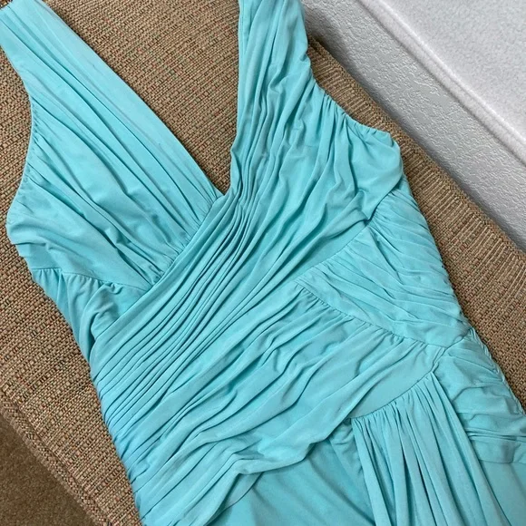 BCBGMAXAZRIA blue/teal anything dress up dress - Picture 5 of 12